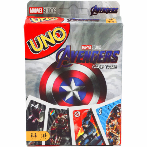 Настільна гра UNO Avengers з супергероями Марвел 112 карт