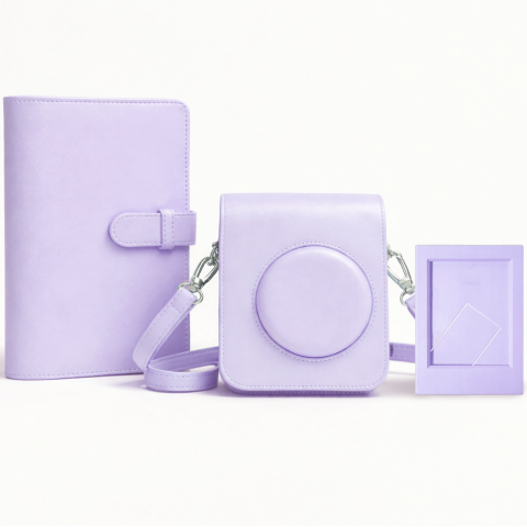 Чехол + фотоальбом 108 + фоторамка Fujifilm instax mini 12 Purple Чехол + фотоальбом 108 + фоторамка Fujifilm instax mini 12 Purple