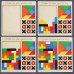 Деревянный пазл-головоломка 3в1 Multicolor Деревянный пазл-головоломка 3в1 Multicolor