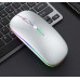 Беспроводная мышь Bluetooth перезаряжаемая с RGB подсветкой 2,4 ГГц Spase Silvery Беспроводная мышь Bluetooth перезаряжаемая с RGB подсветкой 2,4 ГГц Spase Silvery