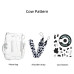 Чехол Fujifilm Instax Mini 11 Case Transparent+ наклейки черные