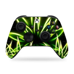 Виниловая наклейка SONGYI для геймпада Xbox Series X/S Black/Green Виниловая наклейка SONGYI для геймпада Xbox Series X/S Black/Green