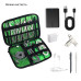 Органайзер для кабелей и мелочей Supretto Black/Green Органайзер для кабелей и мелочей Supretto Black/Green