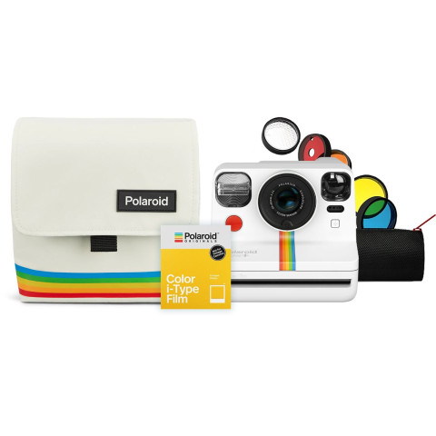 Набор камера моментальной печати Polaroid Now + (White), cумка-чехол (White), фотопленка 8 шт