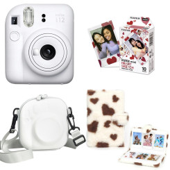 Набор камера моментальной печати Fujifilm Instax Mini 12 White + чехол + фотопленка 10 шт + фотоальбом 96 Набор камера моментальной печати Fujifilm Instax Mini 12 White + чехол + фотопленка 10 шт + фотоальбом 96