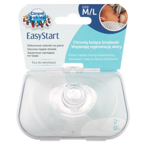 Силіконові накладки на груди Canpol Babies EasyStart 18/603med M/L, 2 шт
