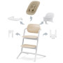 Стільчик для годування Cybex Gold Lemo 4in1 Sand White