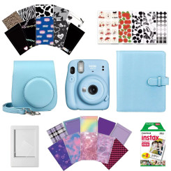 Камера моментального друку Fujifilm Instax Mini 11 Blue + Чохол + Фотоальбом 128 + Фотоплівка 20 шт + Фоторамка + Наклейки 30 шт Камера моментального друку Fujifilm Instax Mini 11 Blue + Чохол + Фотоальбом 128 + Фотоплівка 20 шт + Фоторамка + Наклейки 30 шт