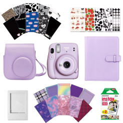 Камера моментального друку Fujifilm Instax Mini 11 Violet + Чохол + Фотоальбом 128 + Фотоплівка 20 шт + Фоторамка + Наклейки 30 шт Камера моментального друку Fujifilm Instax Mini 11 Violet + Чохол + Фотоальбом 128 + Фотоплівка 20 шт + Фоторамка + Наклейки 30 шт