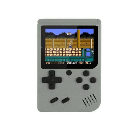 Портативна ігрова консоль Mangoman Sup Handheld, 8 біт, 3-дюймовий кольоровий РК-дисплей, 500 ігор Gray