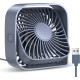 Вентилятор портативный USB 3 скорости с регулировкой на 360° Grey