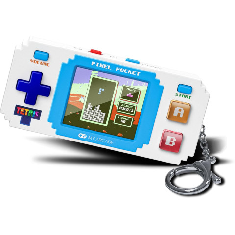 Портативная игровая консоль Tetris Pixel Player (+10 бонусных игр) White Портативная игровая консоль Tetris Pixel Player (+10 бонусных игр) White