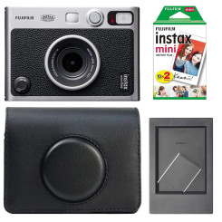 Набір камера моментального друку Fujifilm Instax Mini Evo Hybrid Black + чохол + фотоплівка 10 шт + фоторамка Набір камера моментального друку Fujifilm Instax Mini Evo Hybrid Black + чохол + фотоплівка 10 шт + фоторамка