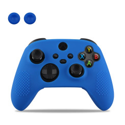 Силіконовий чохол для контролера геймпада Xbox Series X/S, з накладками на стик (2шт), Blue Силіконовий чохол для контролера геймпада Xbox Series X/S, з накладками на стик (2шт), Blue