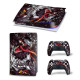 Виниловая наклейка для Sony PlayStation PS5 Venom Black/Silver 360 Виниловая наклейка для Sony PlayStation PS5 Venom Black/Silver 360