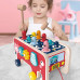 Игрушка развивающая Монтессори стучалка с молоточком Elephant Red