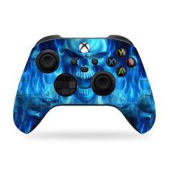Виниловая наклейка SONGYI для геймпада Xbox Series X/S Blue skull