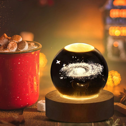 Декоративный 3D ночник хрустальный шар Milky way Декоративный 3D ночник хрустальный шар Milky way