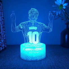 3D світлодіодний нічник для ігрової кімнати Messi Football player 7 режимів 3D світлодіодний нічник для ігрової кімнати Messi Football player 7 режимів
