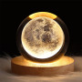 Декоративный 3D ночник хрустальный шар Moon Декоративный 3D ночник хрустальный шар Moon