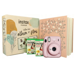 Камера моментальной печати Fujifilm Instax Mini 11 Pink + Фотоальбом розовый + Фотопленка 40 шт