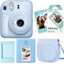 Набор камера моментальной печати Fujifilm Instax Mini 12 Pastel Blue + чехол + фотопленка 10 шт + фотоальбом 64 + фоторамка