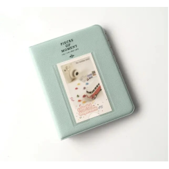 Фотоальбом для Fujifilm Instax Mini, Liplay, Polaroid 300, Z2300, SHARE SP-1, SP-2, link, Mint Green 64 Фотоальбом для Fujifilm Instax Mini, Liplay, Polaroid 300, Z2300, SHARE SP-1, SP-2, link, Mint Green 64