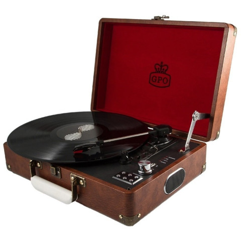 Граммофон GPO Retro Attache Brown
