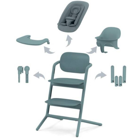 Стільчик для годування Cybex Gold Lemo 4in1 Stone Blue