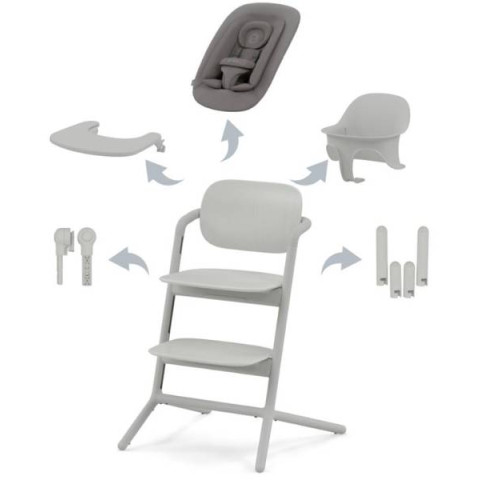 Стільчик для годування Cybex Gold Lemo 4in1 Suede Grey