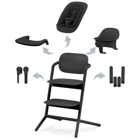 Стільчик для годування Cybex Gold Lemo 4in1 Stunning Black