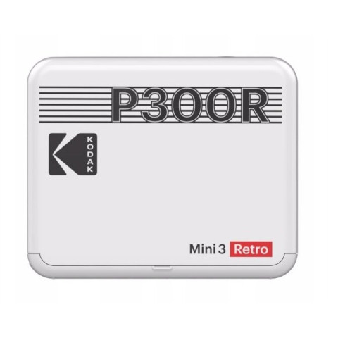 Портативный фотопринтер KODAK Mini 3 Plus Retro White Портативный фотопринтер KODAK Mini 3 Plus Retro White