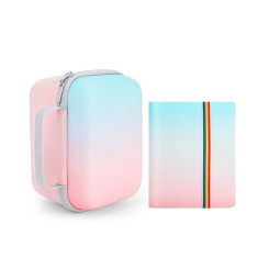 Чехол для камеры Polaroid (Blue-Pink) + фотоальбом (Blue-Pink)