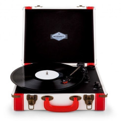 Граммофон Auna Jerry Lee Retro Record Player Turntable LP USB White Граммофон Auna Jerry Lee Retro Record Player Turntable LP USB White