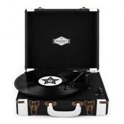 Граммофон Auna Jerry Lee Retro Record Player Turntable LP USB BW Граммофон Auna Jerry Lee Retro Record Player Turntable LP USB BW