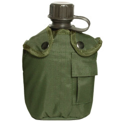 Фляга в чехле MIL-TEC CANTEEN WITH COVER 1 L Green