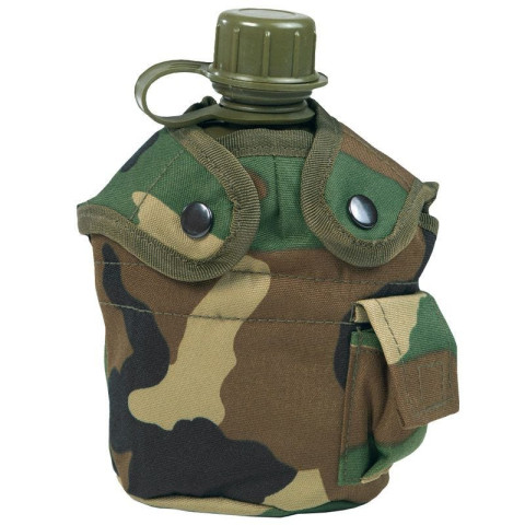 Фляга в чохлі MIL-TEC US STYLE WOODLAND Фляга в чохлі MIL-TEC US STYLE WOODLAND
