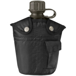 Фляга в чехле MIL-TEC CANTEEN WITH COVER 1 L Black